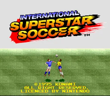 International Superstar Soccer (Europe) screen shot title